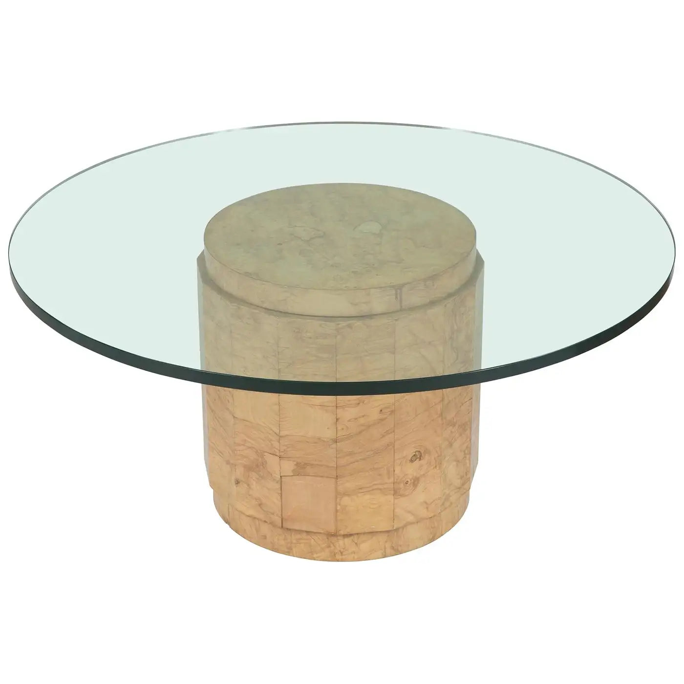 Edward Wormley for Dunbar MCM Burl Wood Centre or Cocktail Round Table