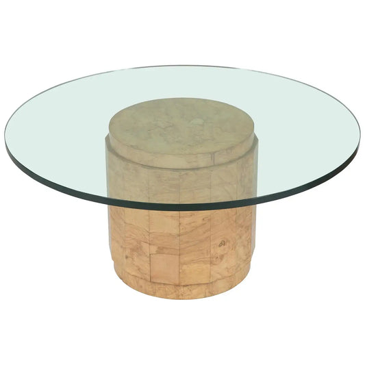 Edward Wormley for Dunbar MCM Burl Wood Centre or Cocktail Round Table