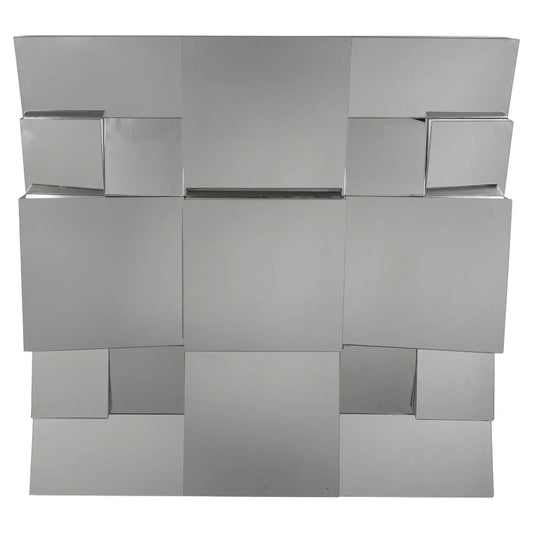 Neal Small Modern Cubist Multi-faceted Sculptural Wall Mirror