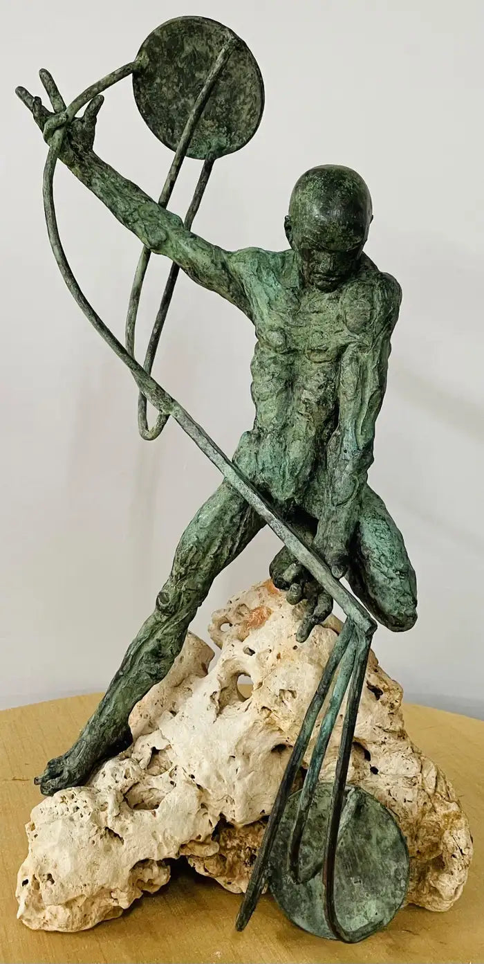 Francesco Marcangeli Bronze Sculpture Titled "Giustizia"