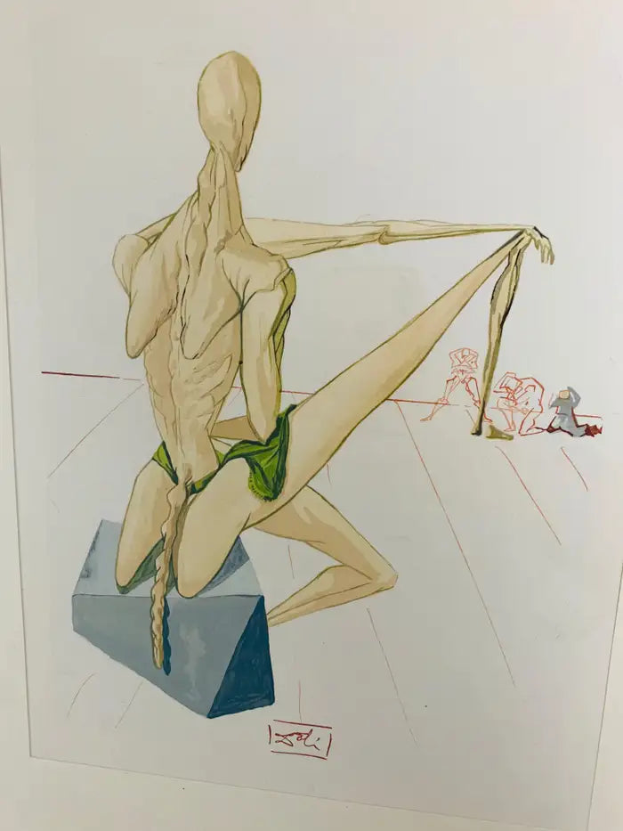 Salvador Dali The Divine Comedy Inferno Canto 5 and 33 Signed in Plate, 1960