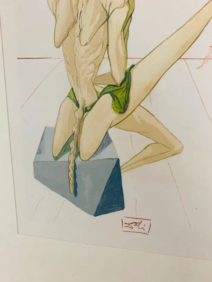 Salvador Dali The Divine Comedy Inferno Canto 5 and 33 Signed in Plate, 1960
