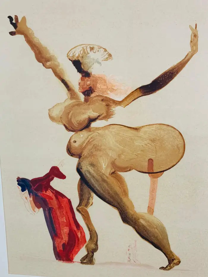 Salvador Dali The Divine Comedy Inferno Canto 5 and 33 Signed in Plate, 1960