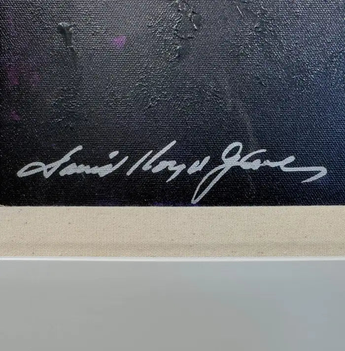 David Lloyd Glover Beatle George Harrison Print on Canvas Limited Edition Signed 1990's