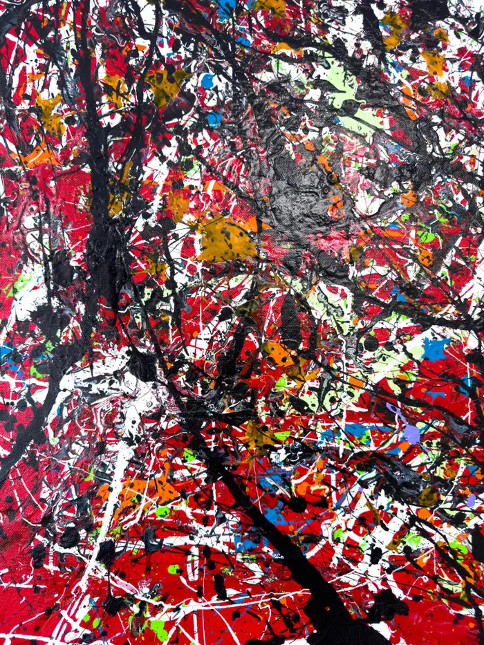 Michael Schofield Abstract Large Oil on Canvas by Michael Schofield, Framed & Signed