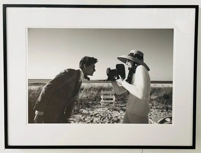 Portrait of a Man and Woman Photography Print Titled "Smile", Limited Edition 2012