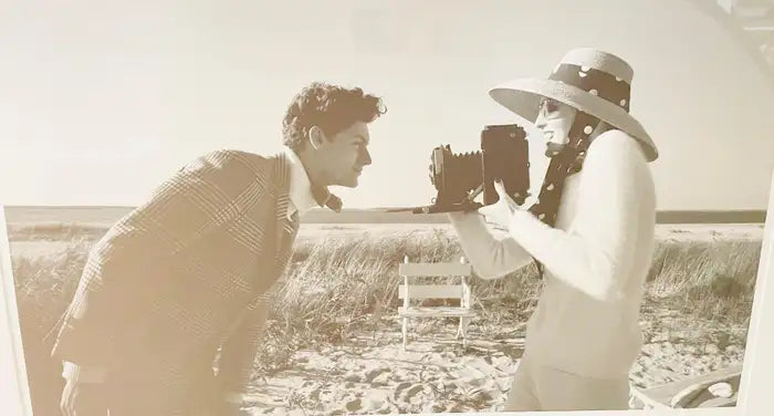 Portrait of a Man and Woman Photography Print Titled "Smile", Limited Edition 2012