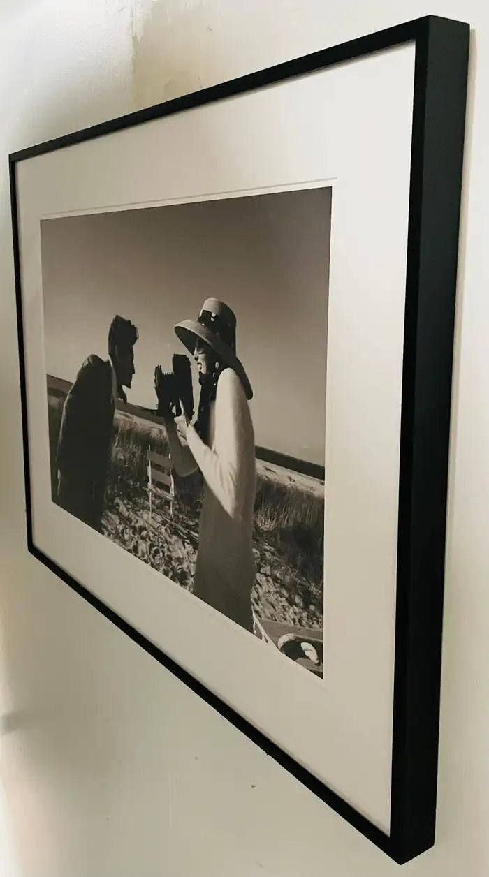 Portrait of a Man and Woman Photography Print Titled "Smile", Limited Edition 2012
