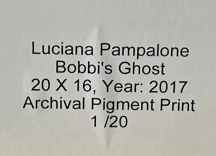 Modern Genre Photography Print Titled " Bobbi's Ghost", Limited Edition 2017