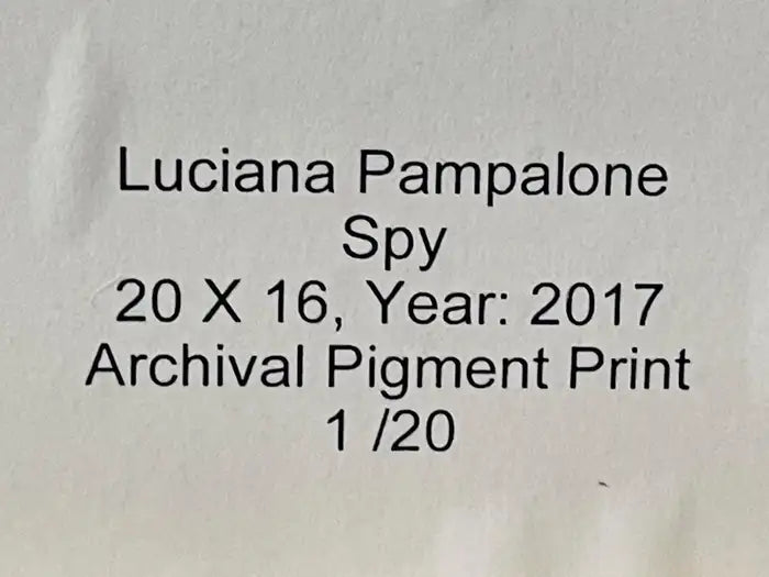 Woman Portrait Photography Print Titled "Spy" by Luciana Pampalone 2017