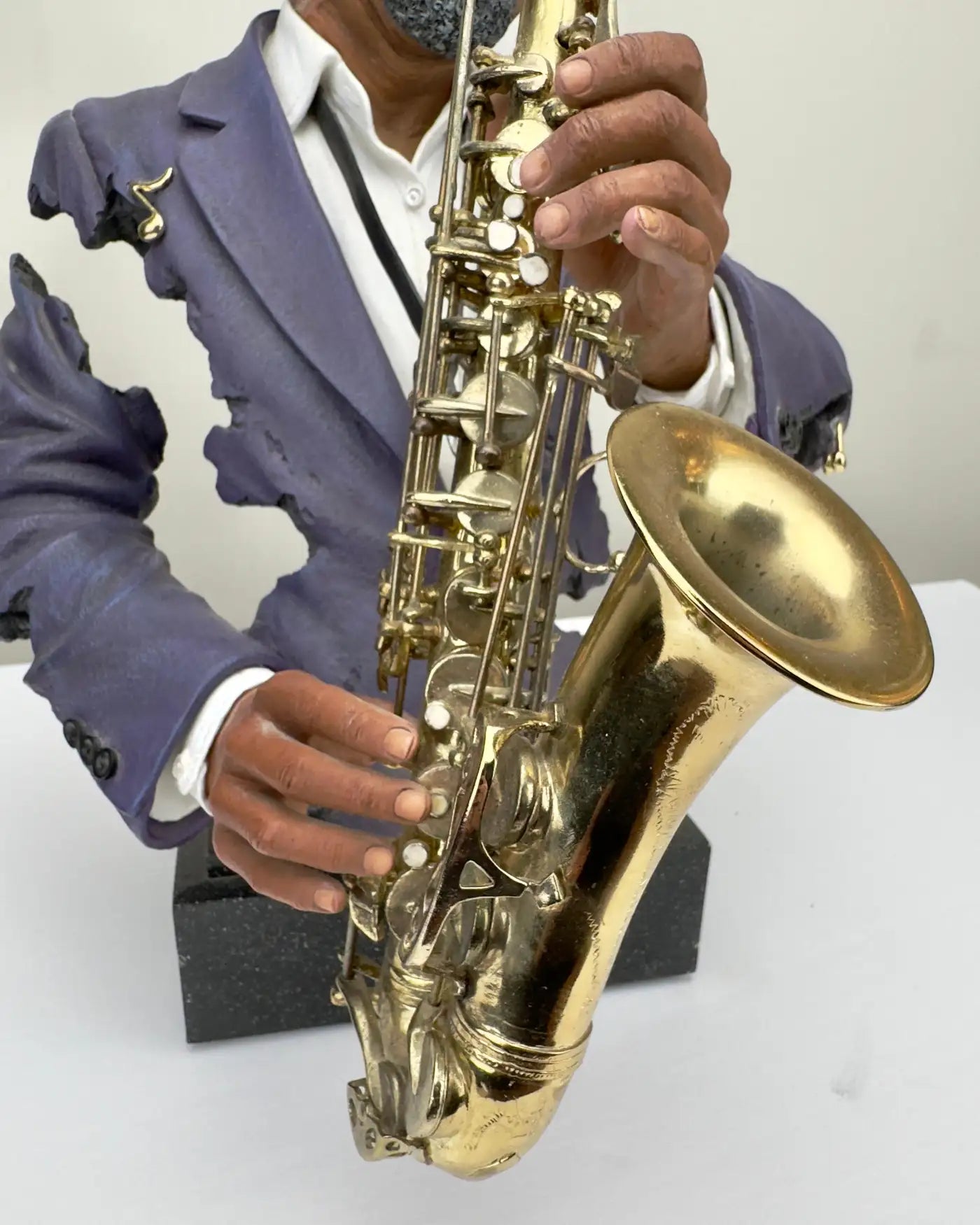 Willitts Designs "Sax Appeal" Musician Cast Resin Sculpture, Signed & Numbered