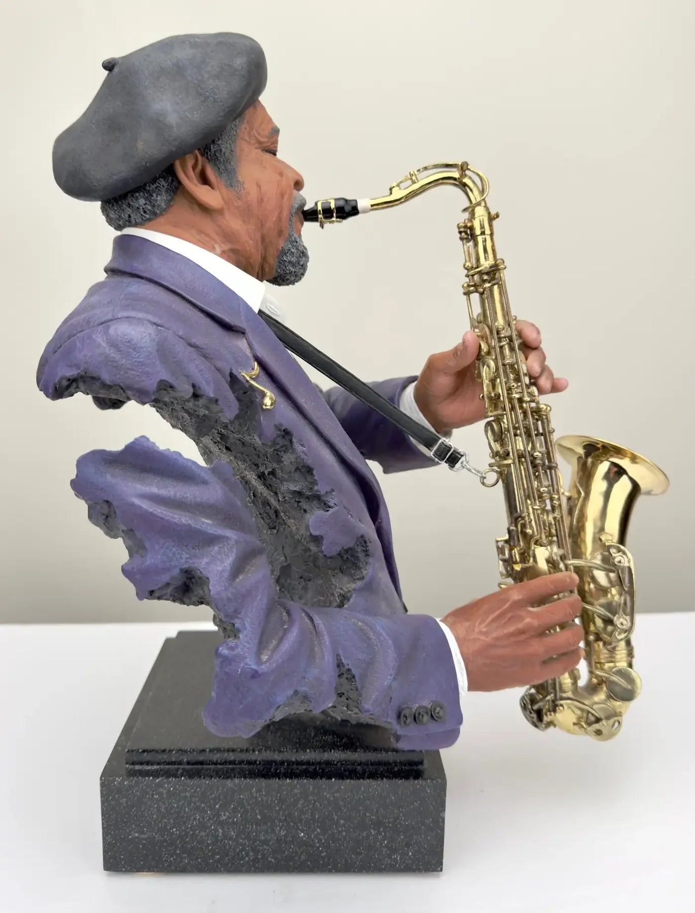 Willitts Designs "Sax Appeal" Musician Cast Resin Sculpture, Signed & Numbered