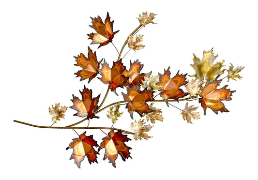 Mid-Century Modern Brutalist Leaf Bronze Wall Sculpture by Curtis Jere