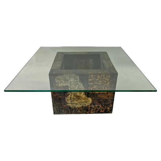 Paul Evans Patchwork Brutalist Center, Coffee or Cocktail Table for Directional