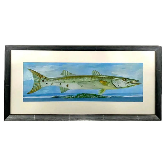 Barracuda Rising Print, Framed and Signed 2000s