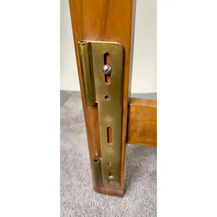 John Widdicomb Mid Century Modern King Size Walnut and Brass Headboard