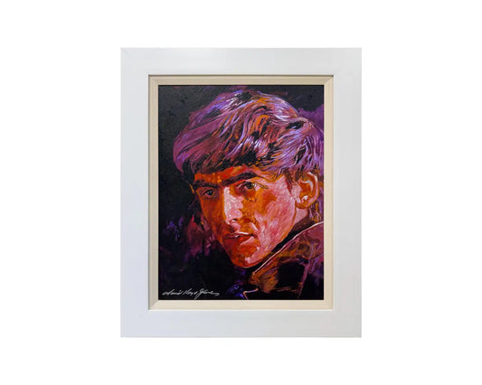 David Lloyd Glover Beatle George Harrison Print on Canvas Limited Edition Signed 1990's