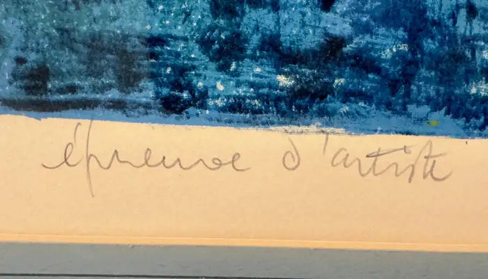 Hoi Lebadang " Floral Still Life " Artist Proof Lithograph, Signed & Framed 1970's