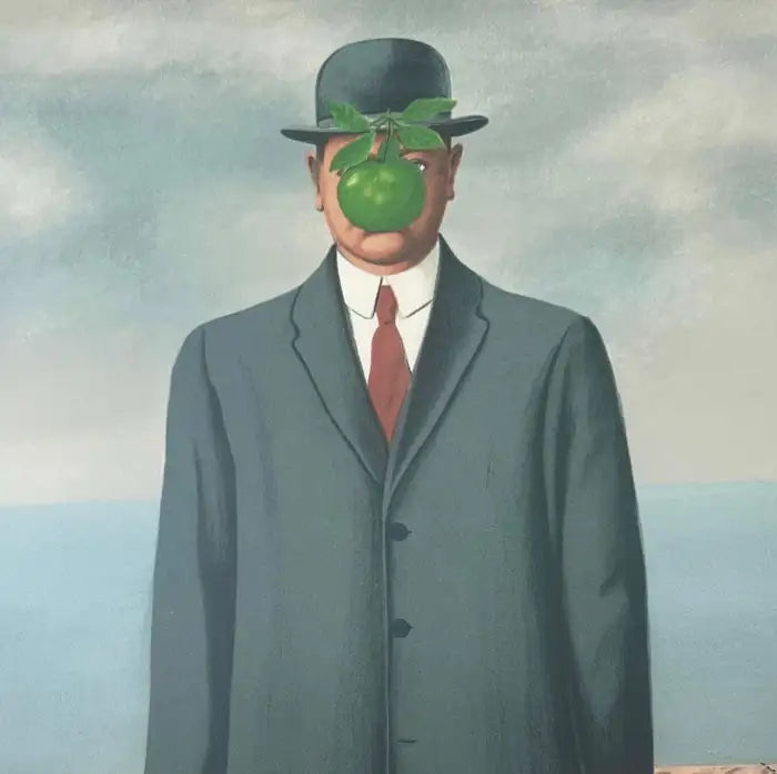 Rene Magritte Le Fils de L'homme Lithograph, Signed in a Pate, Stamped & Framed 1964