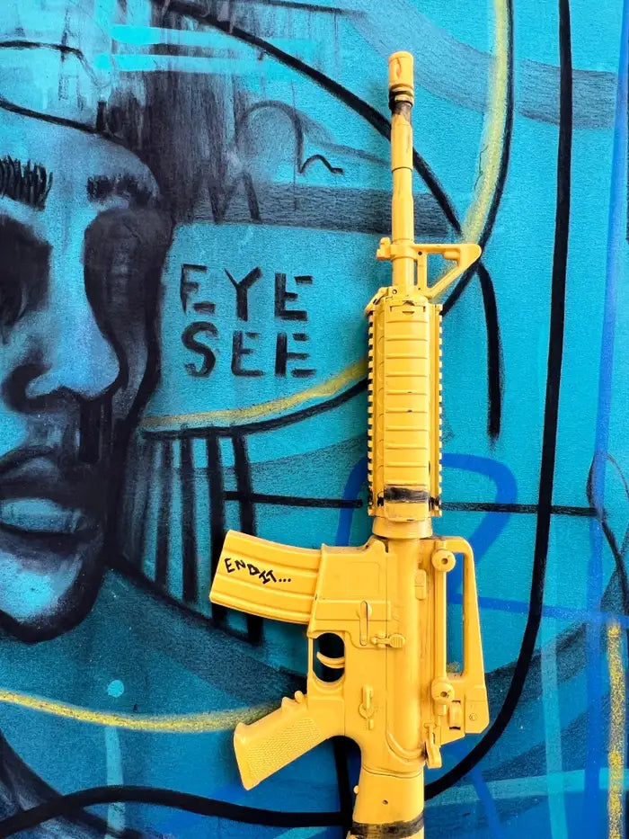 Jack Winthrop "Eye See" Neo-Expressionist Style Mixed Media Painting 2021