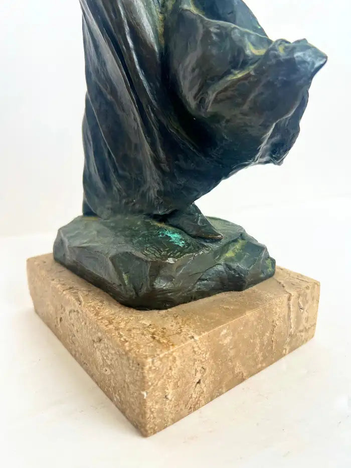 Bessie Potter Vonnoh " Butterflies" Dancing Girl Bronze Sculpture Signed