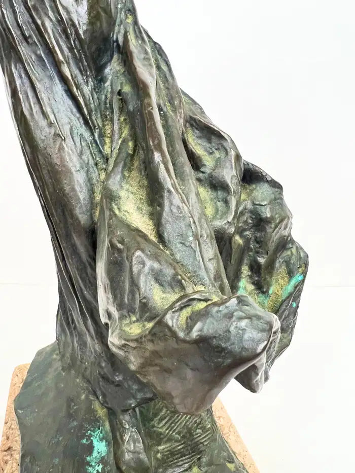 Bessie Potter Vonnoh " Butterflies" Dancing Girl Bronze Sculpture Signed