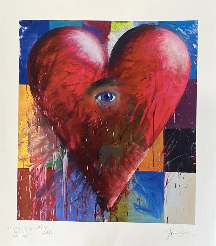 Jim Dine The Heart and The Eye Limited Edition Lithograph, Signed & Numbered 2003