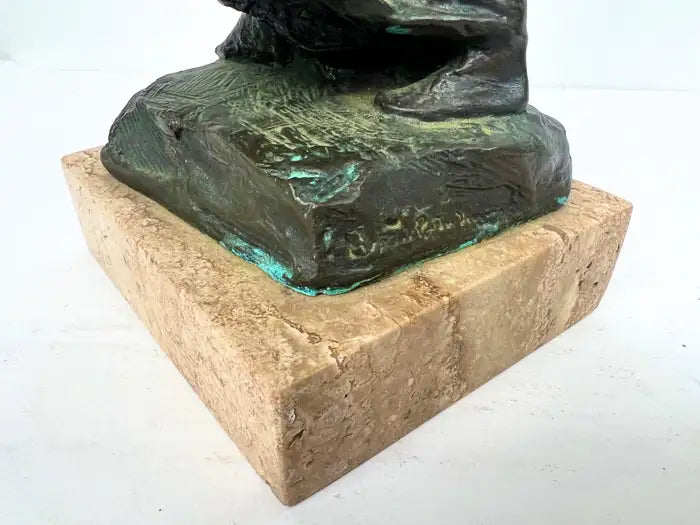 Bessie Potter Vonnoh " Butterflies" Dancing Girl Bronze Sculpture Signed