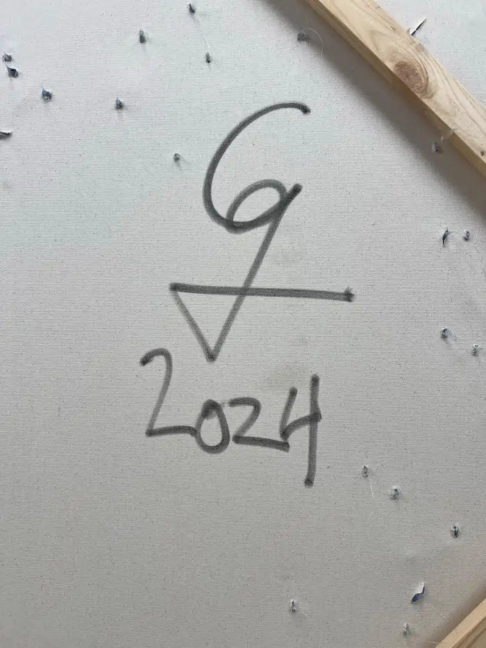 Charles Gitnick Heart of Guns Blue Conceptual Mixed Media 2024