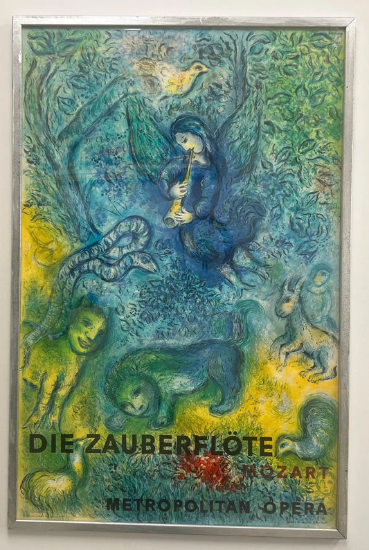 Marc Chagall The Magic Flute "Die Zauberflote"Origina Lithograph, 1967 , Framed 1967