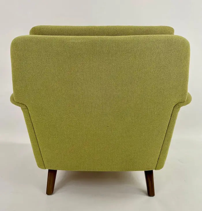 Folke Ohlsson for Fritz Hansen MCM Lounge Chair in Green Upholstery, a Pair