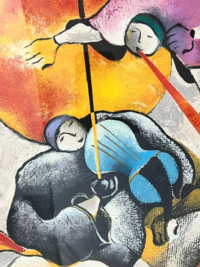 David Schluss Midnight Celebration Serigraph Hand Signed , Numbered & Stamped 1995