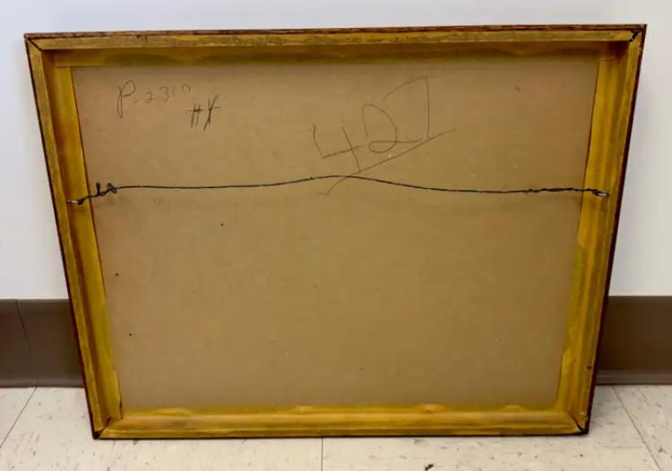 Hoi Lebadang Horse in Red Lithograph, Signed , Numbered & Framed 1960's