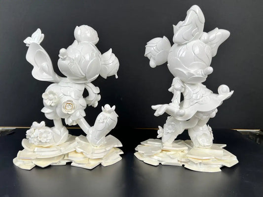 James Jean Mickey & Minnie Mouse 90th Anniversary Porcelain Statues Signed 2018