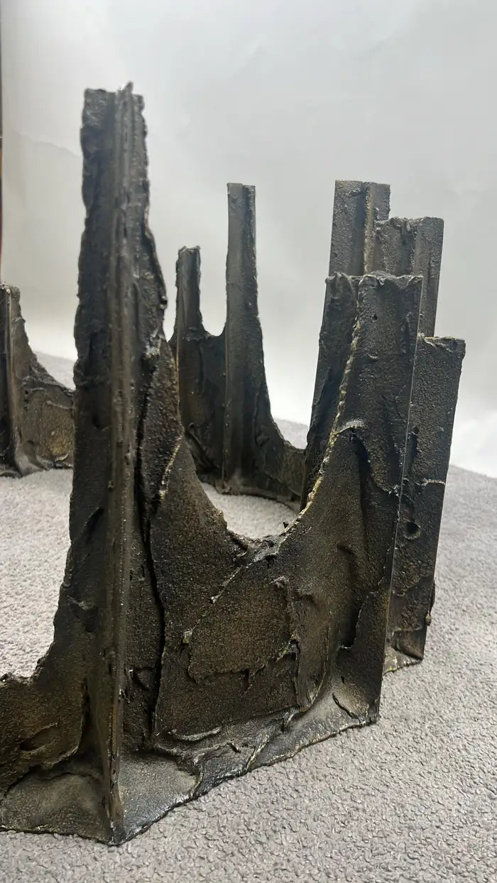 Paul Evans Brutalist Bronze Stalagmite Coffee / Cocktail Table, Signed & Dated