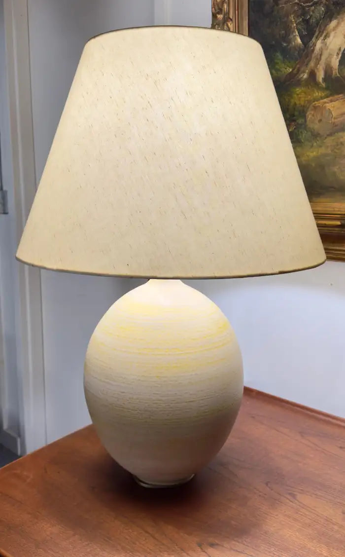 Lee Rosen Design Technics Mid Century Modern Ceramic Table Lamp, Signed