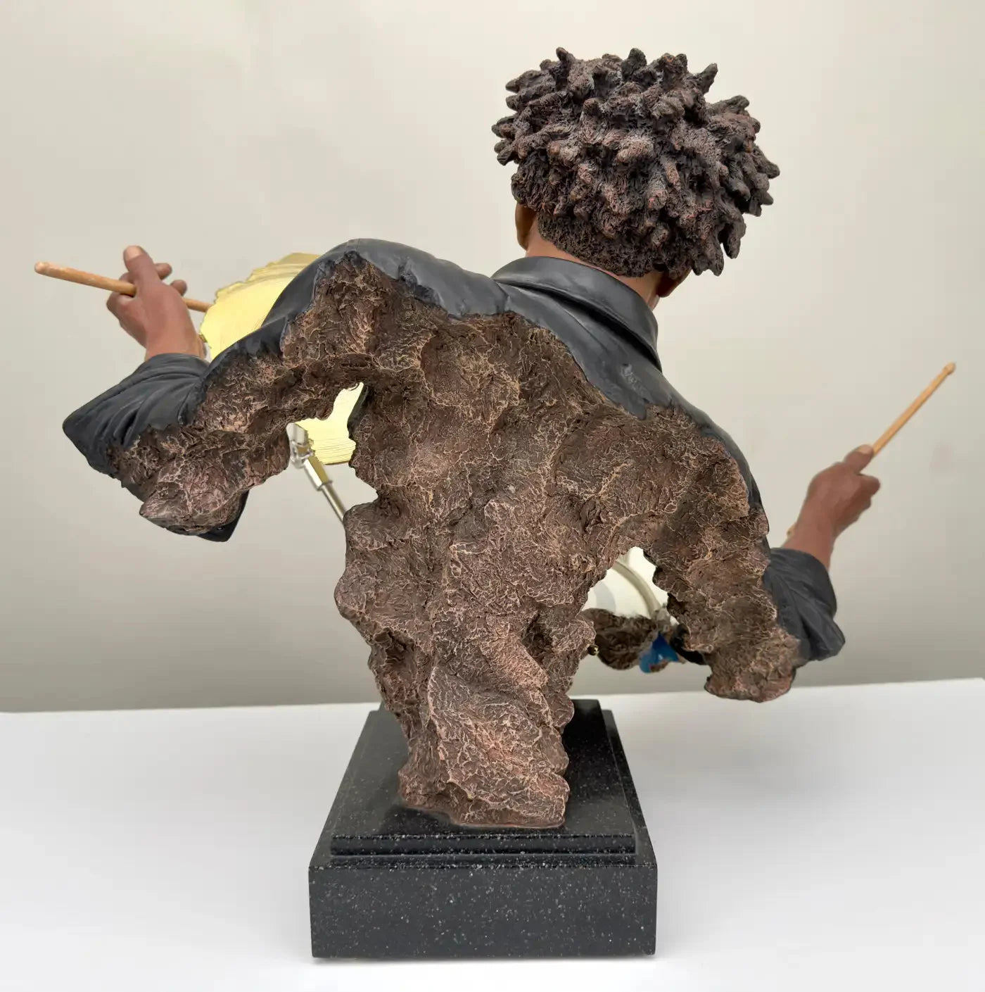 Willitts Designs International The Drummer Cast Resin Sculpture, Signed