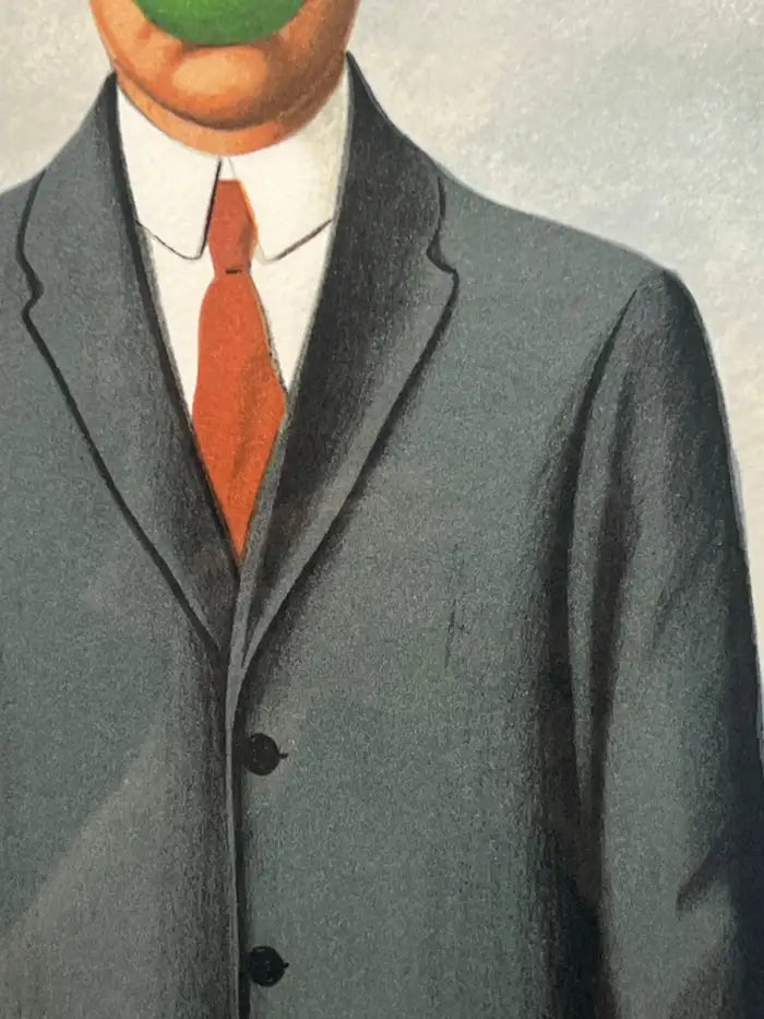 Rene Magritte Le Fils de L'homme Lithograph, Signed in a Pate, Stamped & Framed 1964