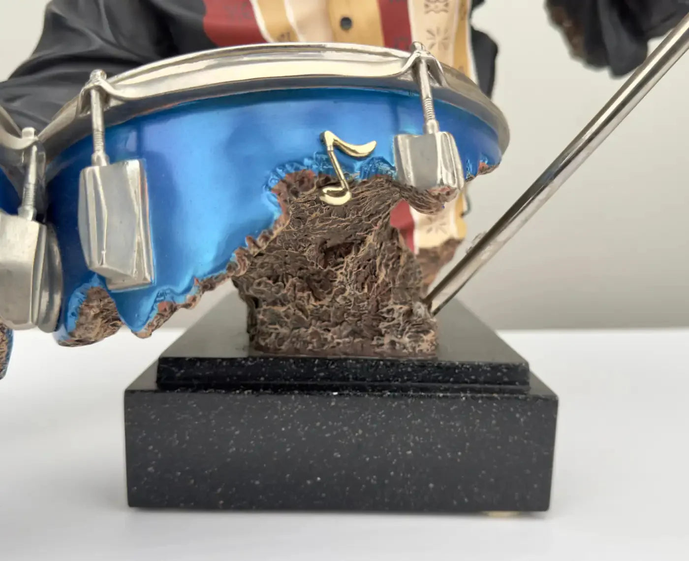 Willitts Designs International The Drummer Cast Resin Sculpture, Signed