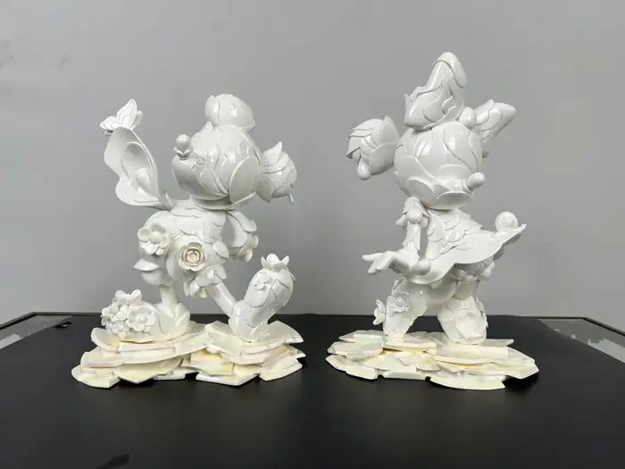 James Jean Mickey & Minnie Mouse 90th Anniversary Porcelain Statues Signed 2018