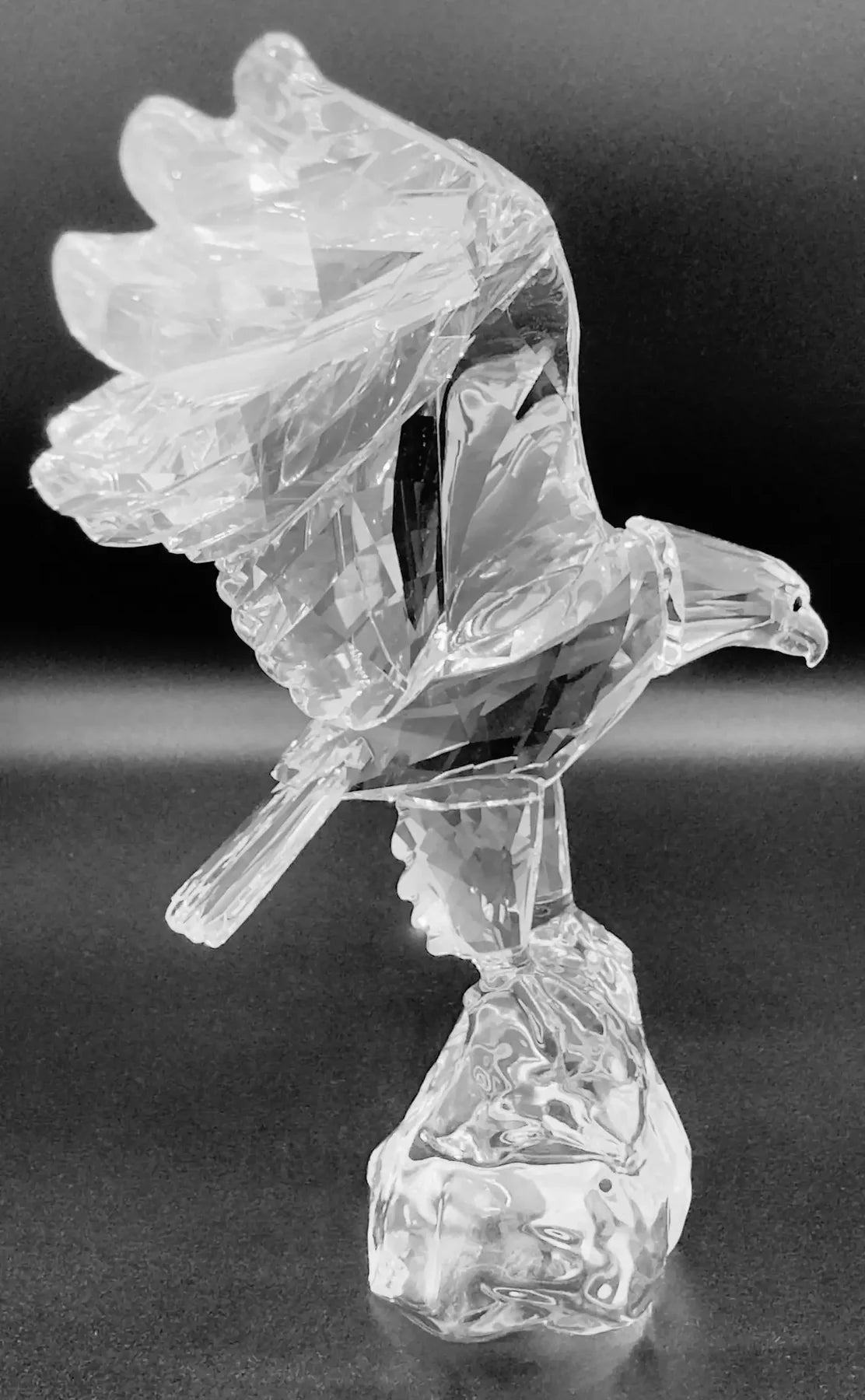Rare Swarovski Crystal Eagle Figurine by Anton Hirzinger, Retired