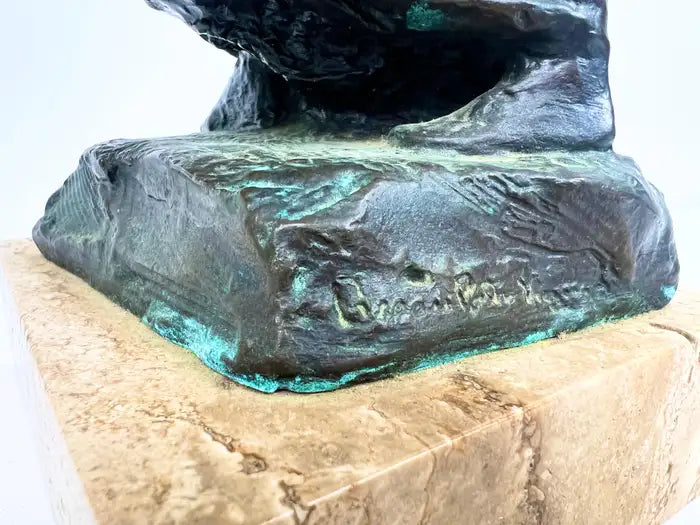 Bessie Potter Vonnoh " Butterflies" Dancing Girl Bronze Sculpture Signed