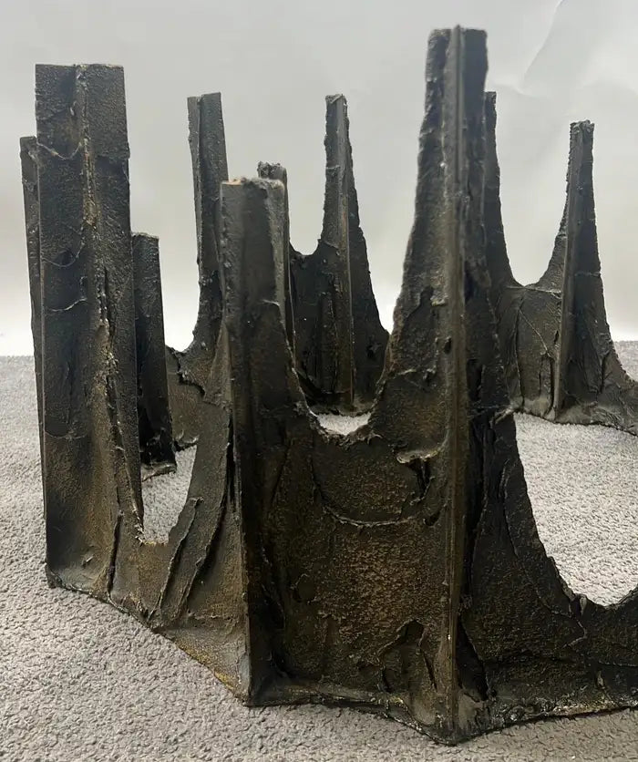 Paul Evans Brutalist Bronze Stalagmite Coffee / Cocktail Table, Signed & Dated