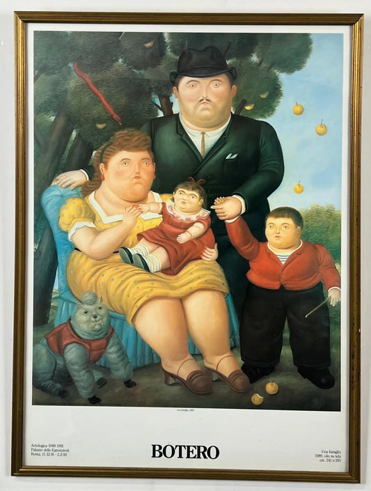 Fernando Botero Una Famiglia 1991 Original Poster 1989
