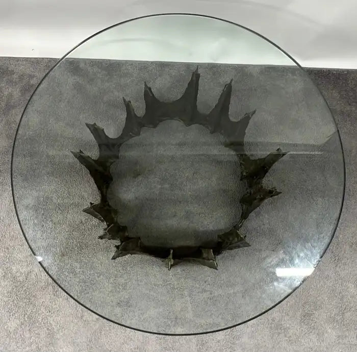 Paul Evans Brutalist Bronze Stalagmite Coffee / Cocktail Table, Signed & Dated