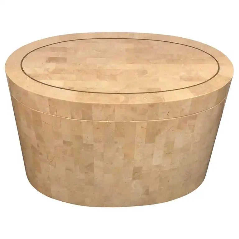 Mid-Century Modern Expandable Tessellated End Table in the Style Enrique Garcel