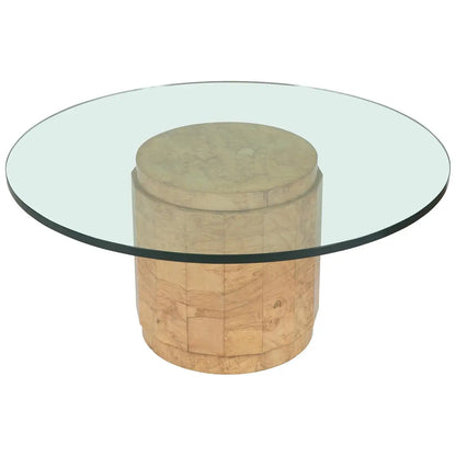 Edward Wormley for Dunbar MCM Burl Wood Centre or Cocktail Round Table
