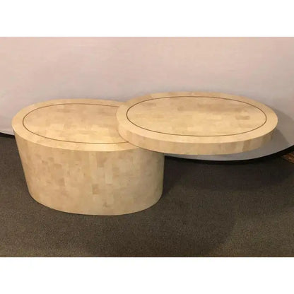Mid-Century Modern Expandable Tessellated End Table in the Style Enrique Garcel