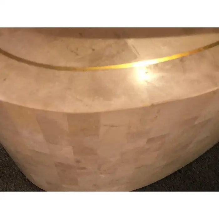 Mid-Century Modern Expandable Tessellated End Table in the Style Enrique Garcel