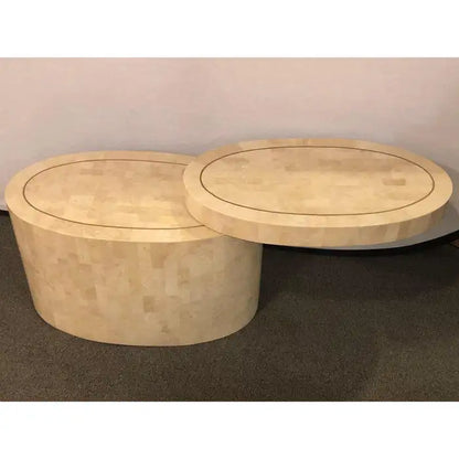 Mid-Century Modern Expandable Tessellated End Table in the Style Enrique Garcel